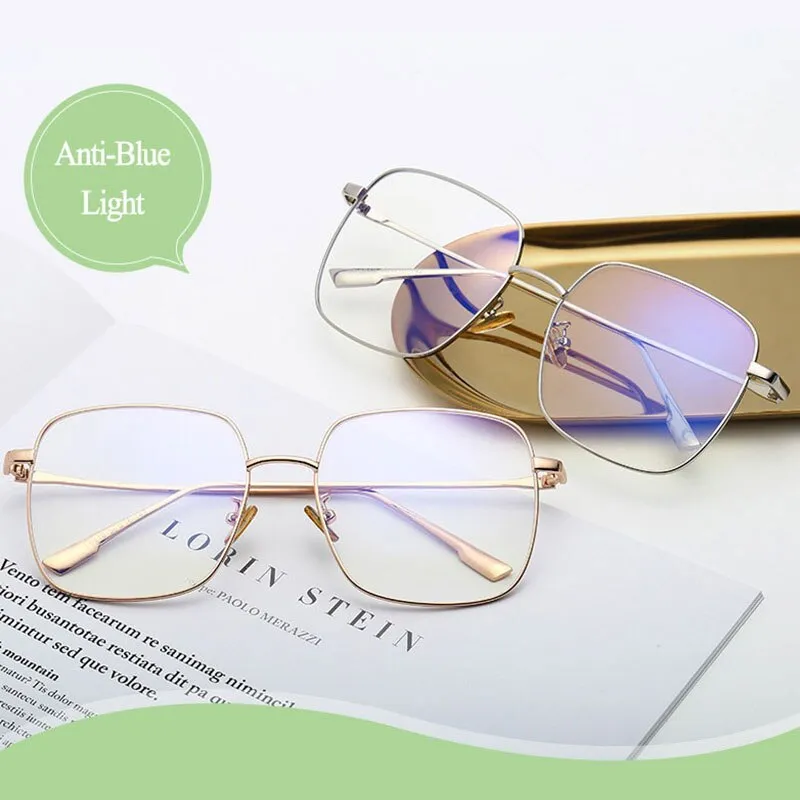 Hotony Unisex Full Rim Square Alloy Eyeglasses  8810