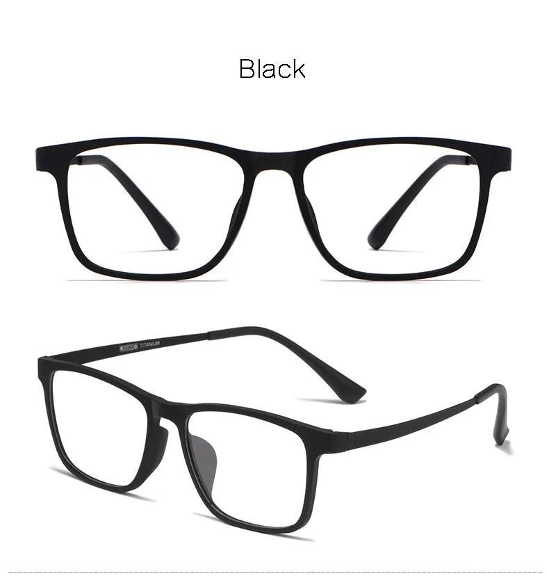 Hotony Unisex Full Rim Square TR 90 Resin Frame Eyeglasses Hr3068