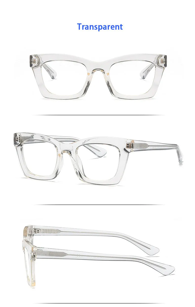 Hotony Women's Full Rim Cat Eye Square TR 90 Frame Eyeglasses 2016