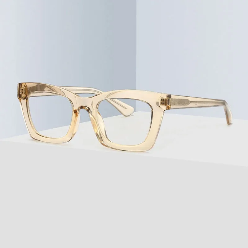 Hotony Women's Full Rim Cat Eye Square TR 90 Frame Eyeglasses 2016
