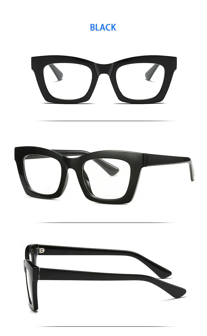 Hotony Women's Full Rim Cat Eye Square TR 90 Frame Eyeglasses 2016