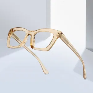 Hotony Women's Full Rim Cat Eye Square TR 90 Frame Eyeglasses 2016