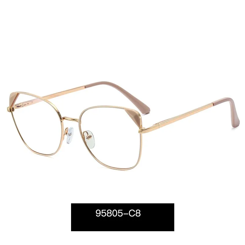 Hotony Women's Full Rim Cat Eye TR 90 Resin Alloy Frame Eyeglasses 95805