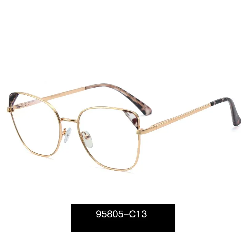 Hotony Women's Full Rim Cat Eye TR 90 Resin Alloy Frame Eyeglasses 95805
