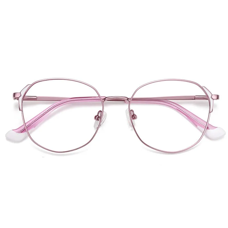 Hotony Women's Full Rim Oval Round Alloy Eyeglasses 3021