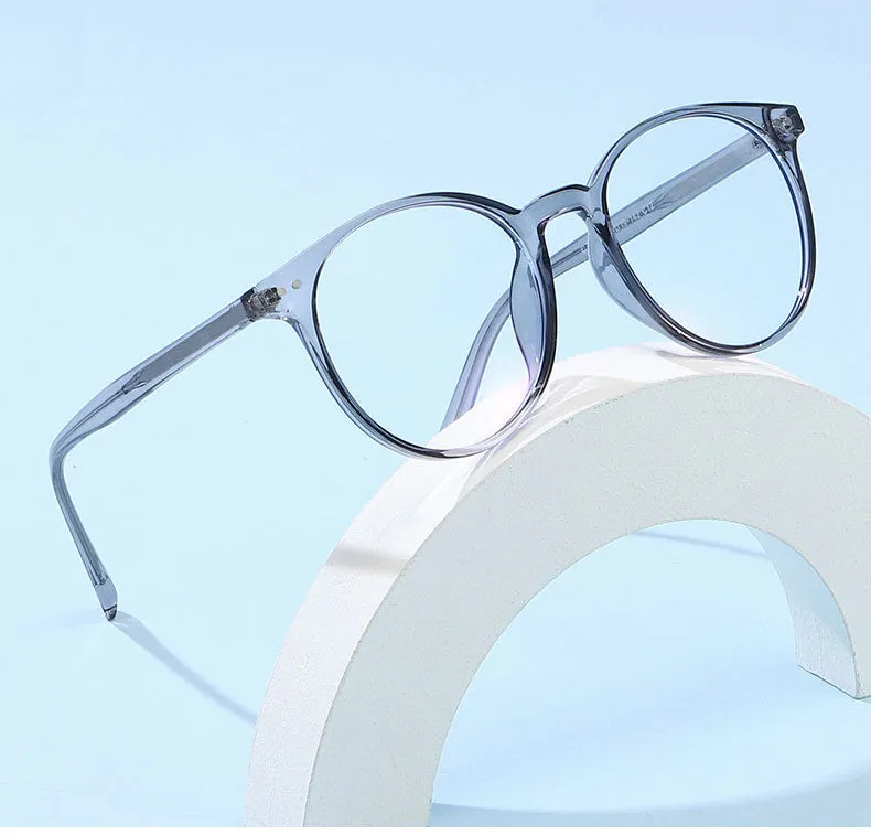 Hotony Women's Full Rim Round Acetate Frame Eyeglasses 3003