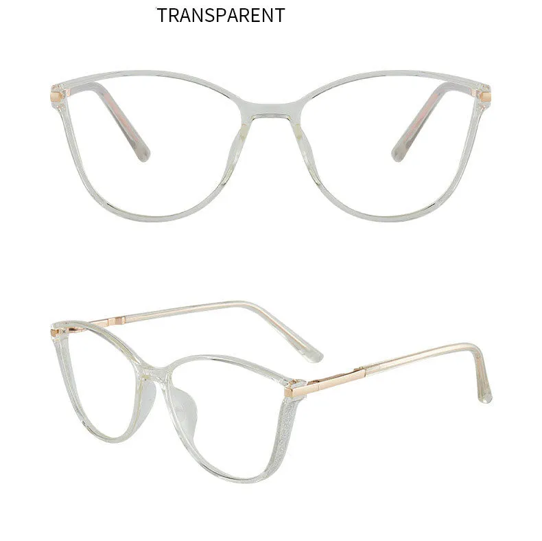 Hotony Women's Full Rim TR 90 Resin Cat Eye Frame Eyeglasses 7041
