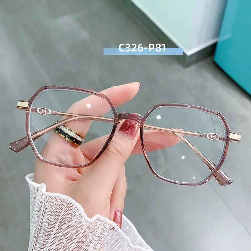 Hotony Women's Full Rim TR 90 Resin Square Frame Eyeglasses Lk304