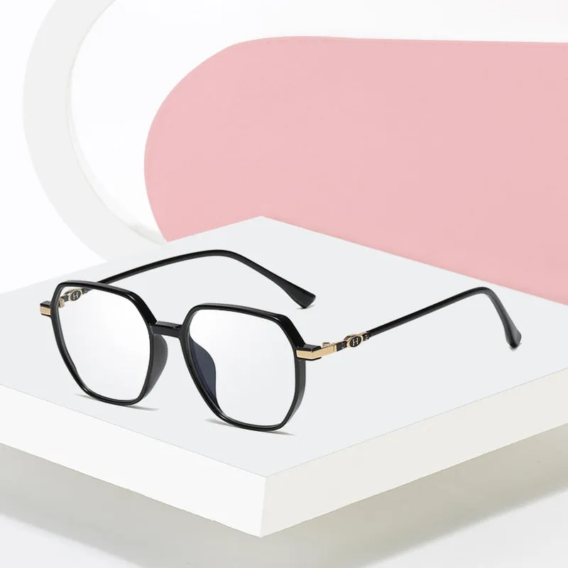 Hotony Women's Full Rim TR 90 Resin Square Frame Eyeglasses Lk304