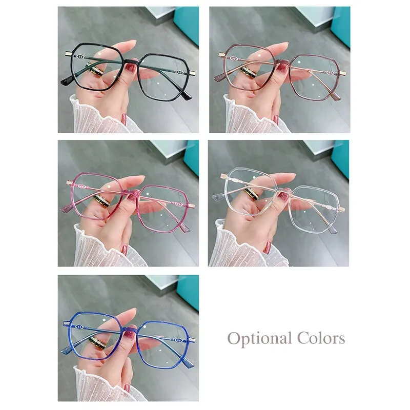 Hotony Women's Full Rim TR 90 Resin Square Frame Eyeglasses Lk304