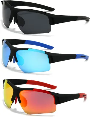 ICARA 3 Pack Polarized Sports Sunglasses for Men Women Youth Baseball Fishing Cycling Running Golf Motorcycle UV400