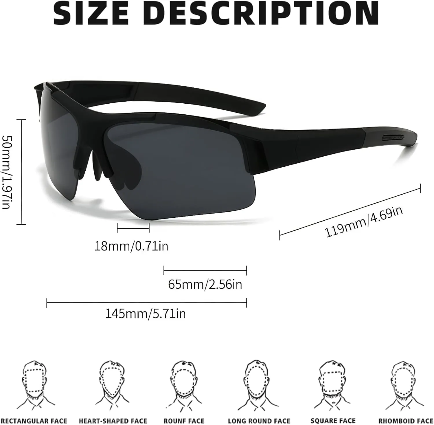ICARA 3 Pack Polarized Sports Sunglasses for Men Women Youth Baseball Fishing Cycling Running Golf Motorcycle UV400