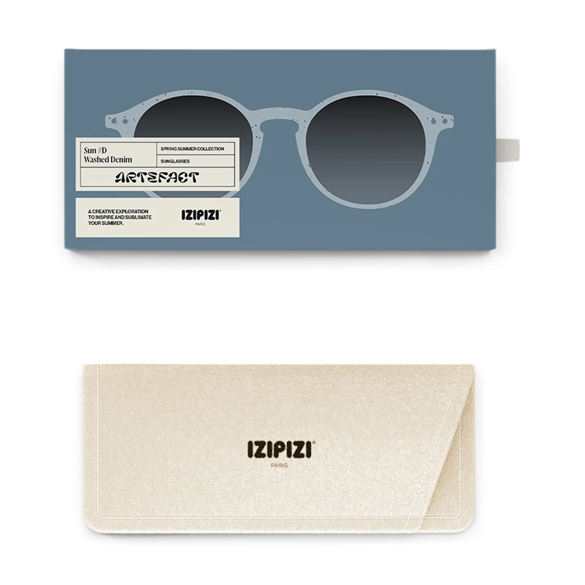 IZIPIZI Artefact Sunglasses - Washed Denim