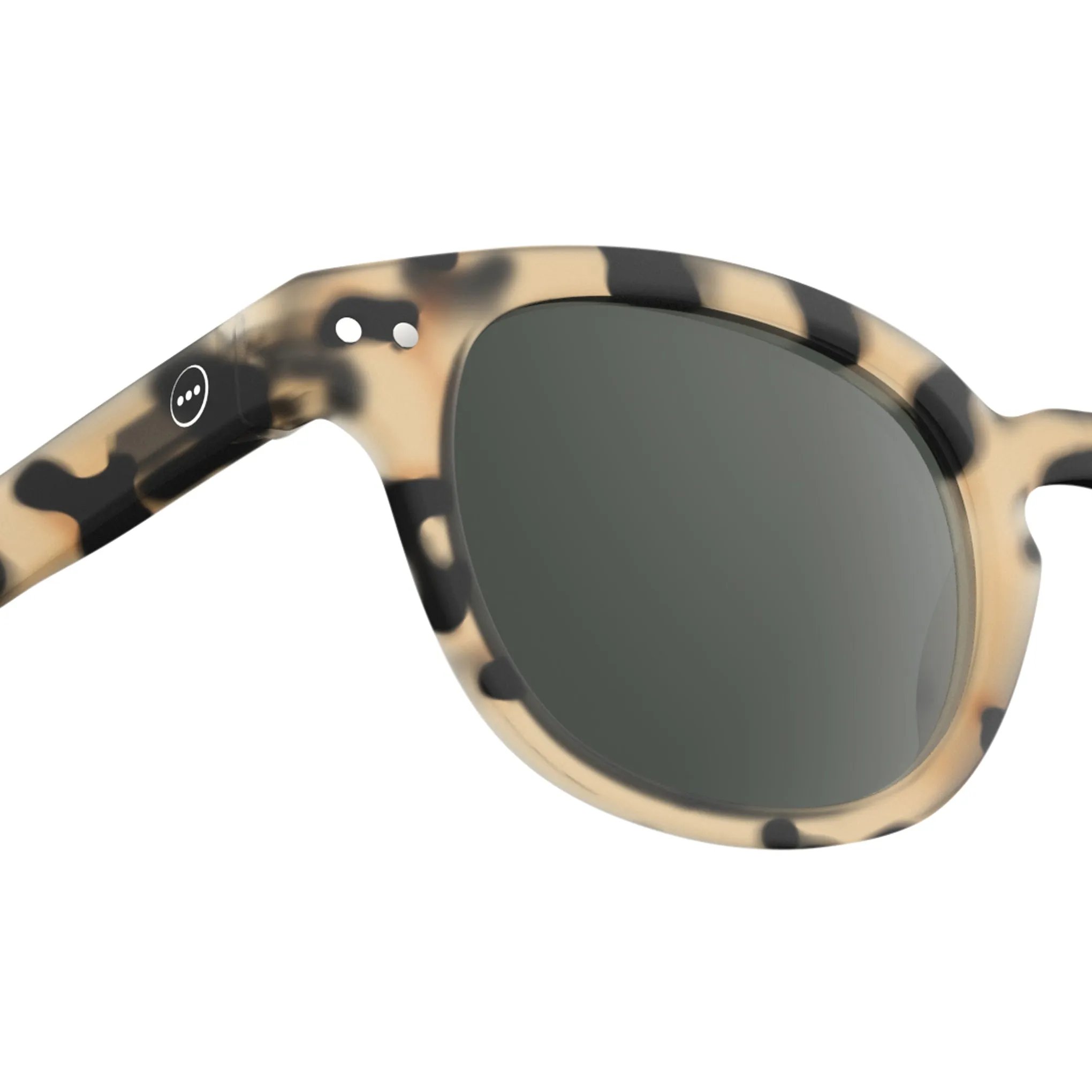 IZIPIZI Rounded-Edge Square Sunglasses #C - Light Tortoise