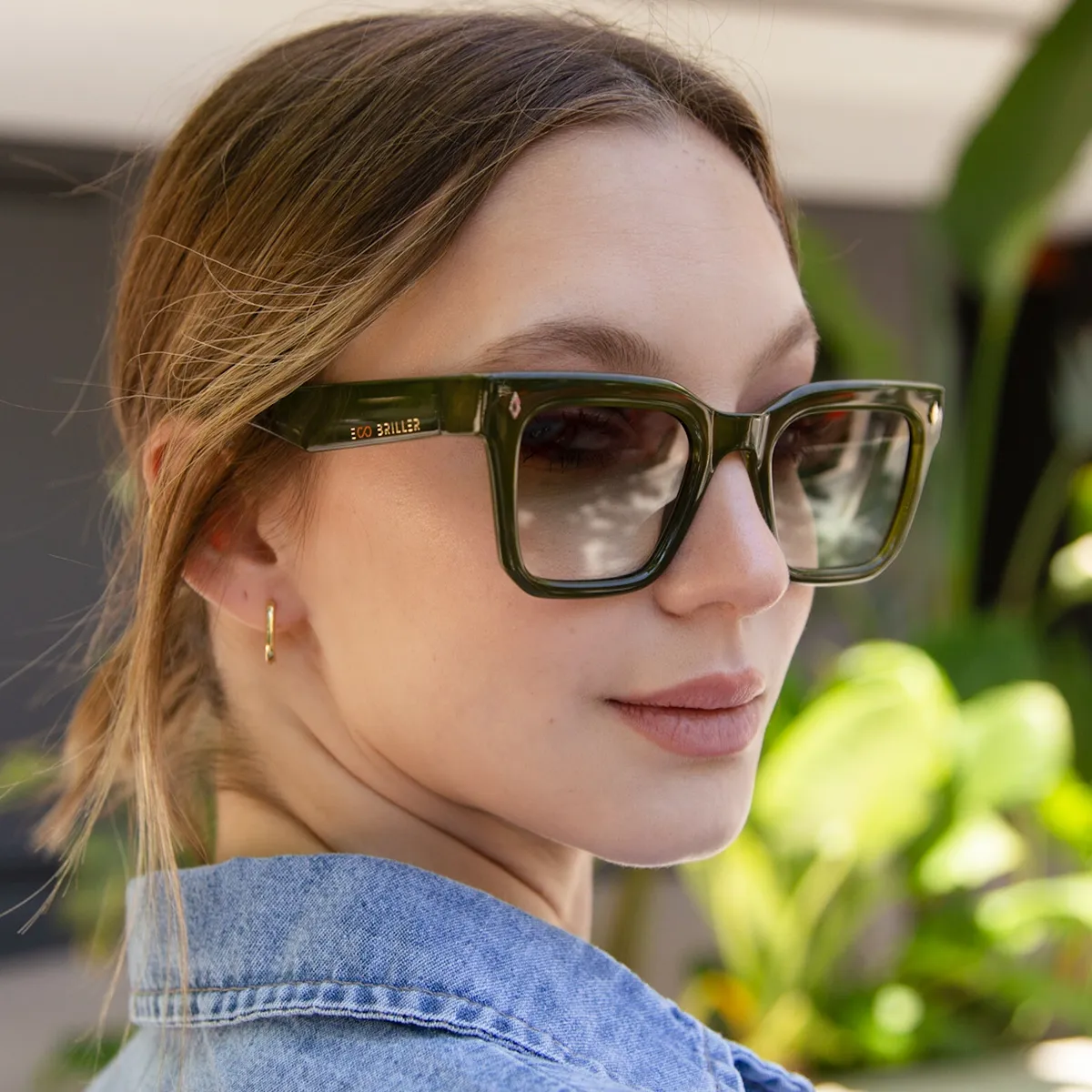Jacobs Eco Briller - Olive - Green Gradient Lens