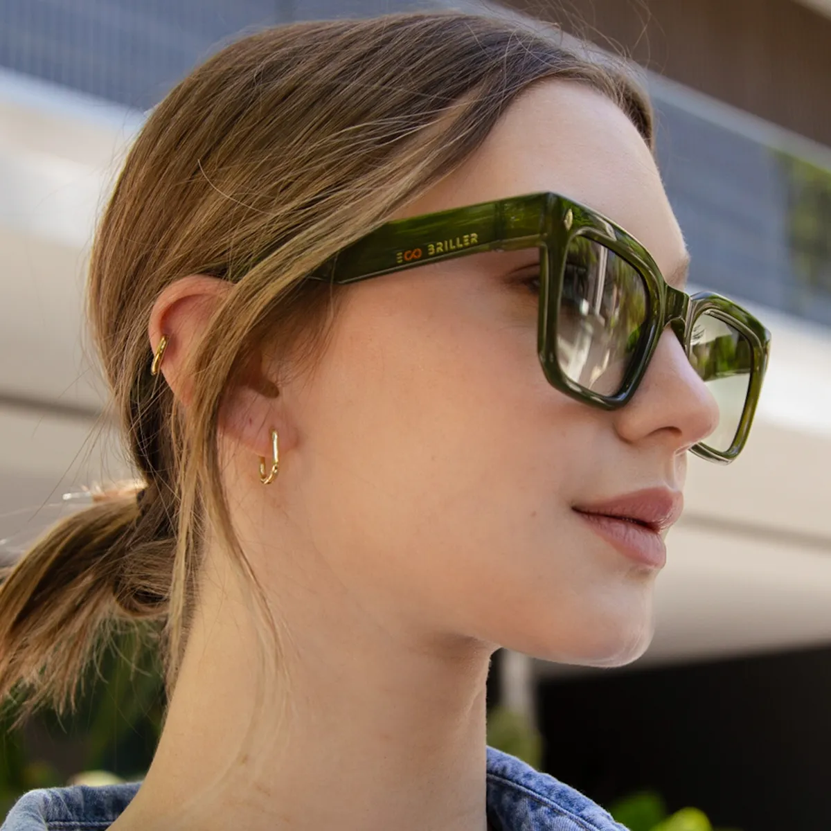 Jacobs Eco Briller - Olive - Green Gradient Lens