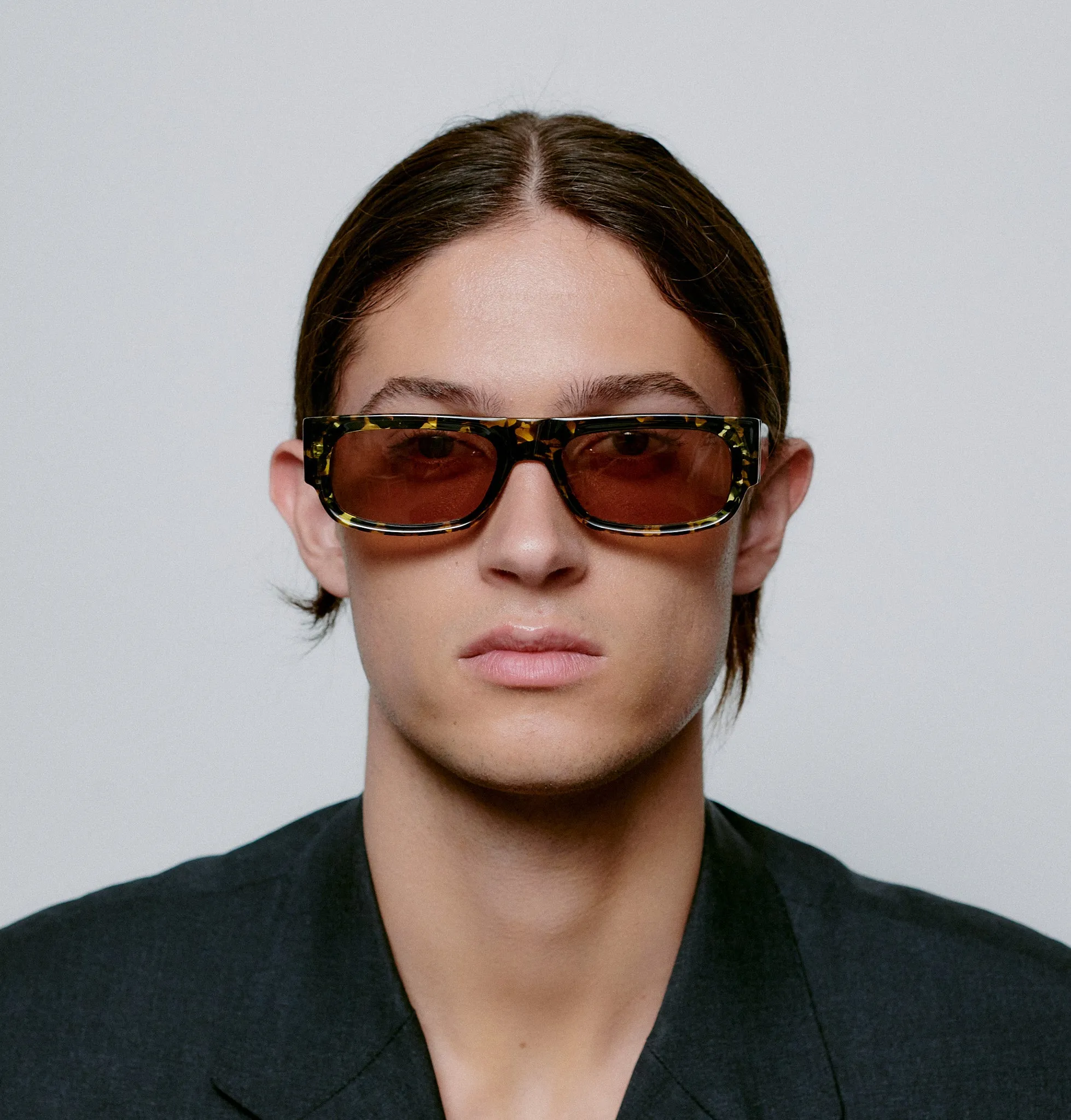 Jean Sunglasses - Black / Yellow Tortoise