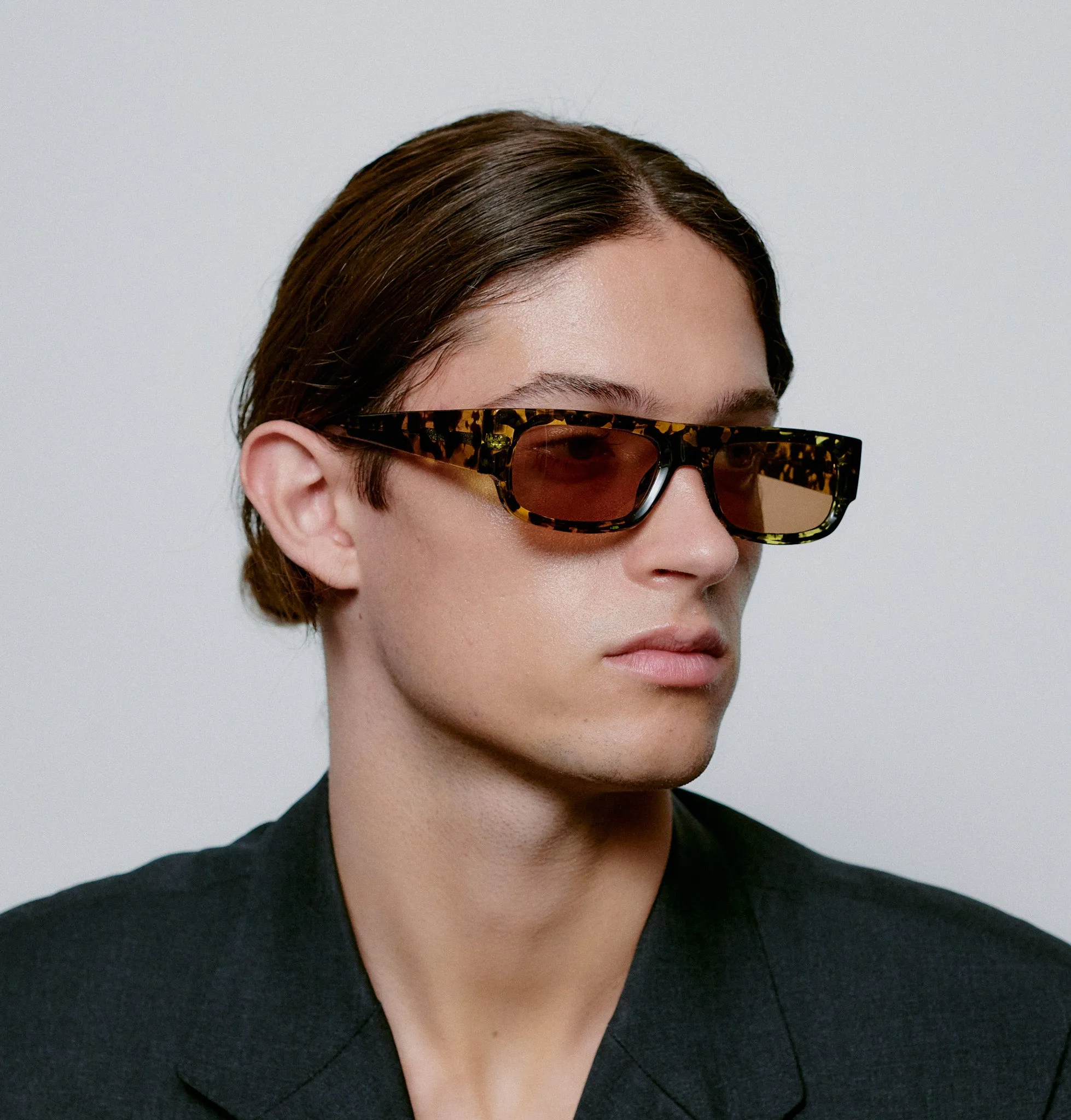 Jean Sunglasses - Black / Yellow Tortoise