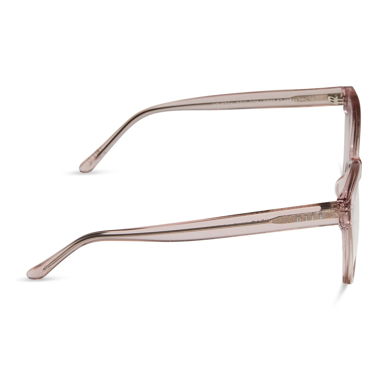 JESSIE JAMES DECKER - WINSTON   LIGHT PINK CRYSTAL   PRESCRIPTION GLASSES