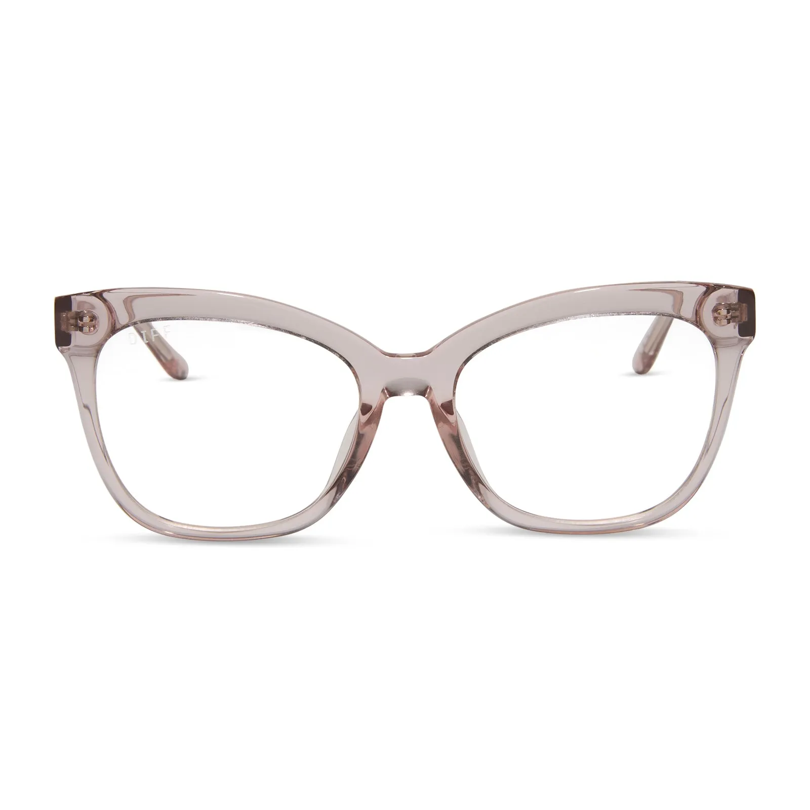 JESSIE JAMES DECKER - WINSTON   LIGHT PINK CRYSTAL   PRESCRIPTION GLASSES