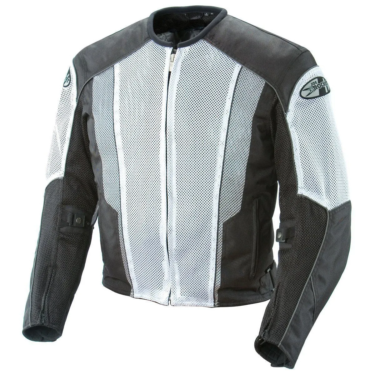 Joe Rocket 'Phoenix 5.0' Mens White/Black Mesh Motorcycle Jacket