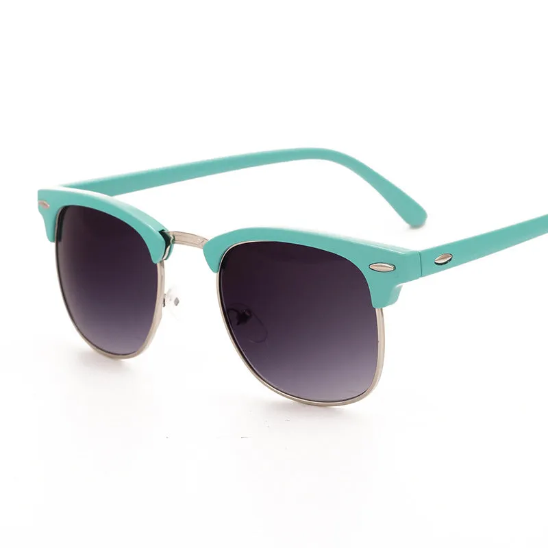 JOLLYNOVA Polarized Sunglasses For Women And Men Semi Rimless Frame Retro Sun Glasses AE0369