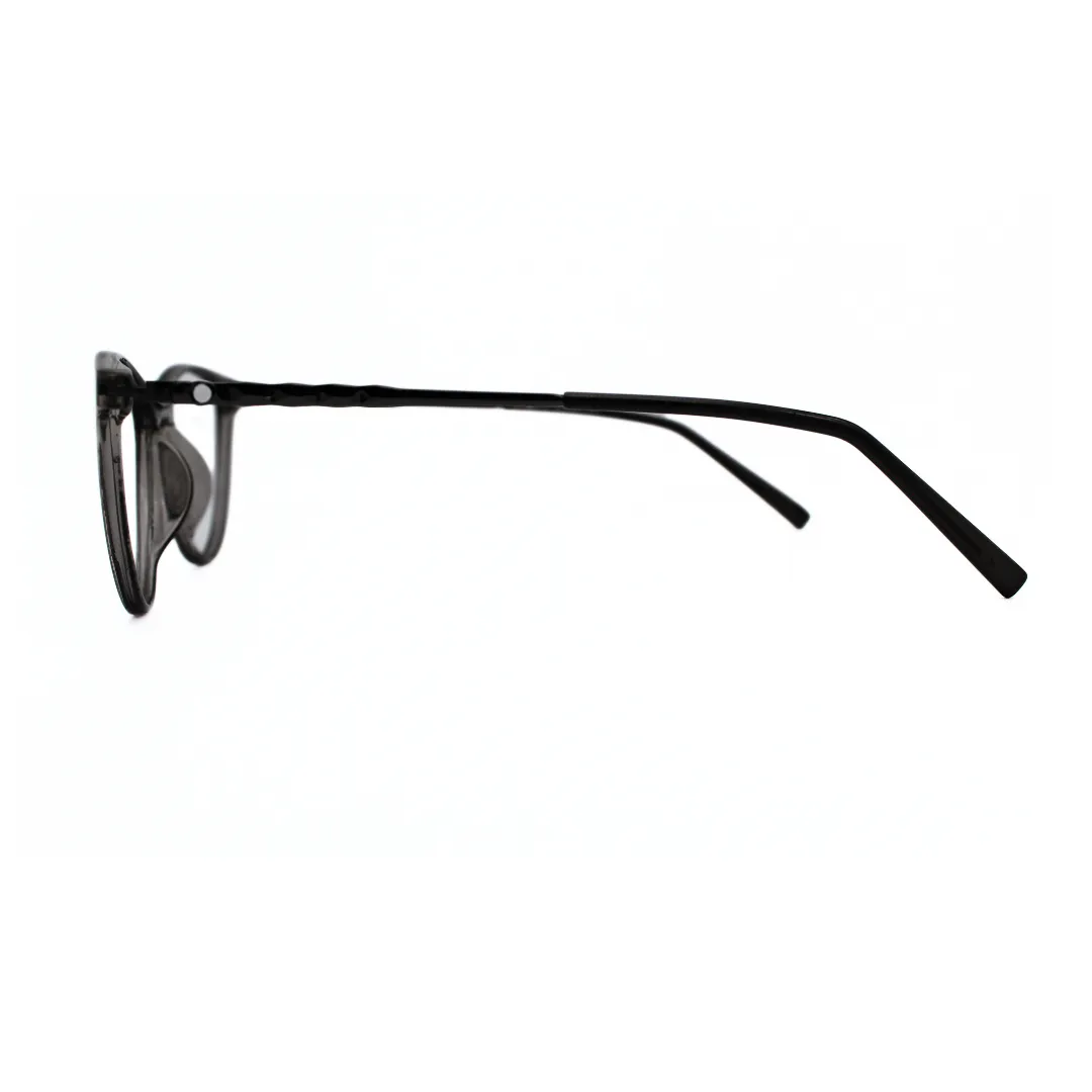 Jubleelens Vintage Oval Eyeglasses - Transparent Gray 126706 (Single Vision)