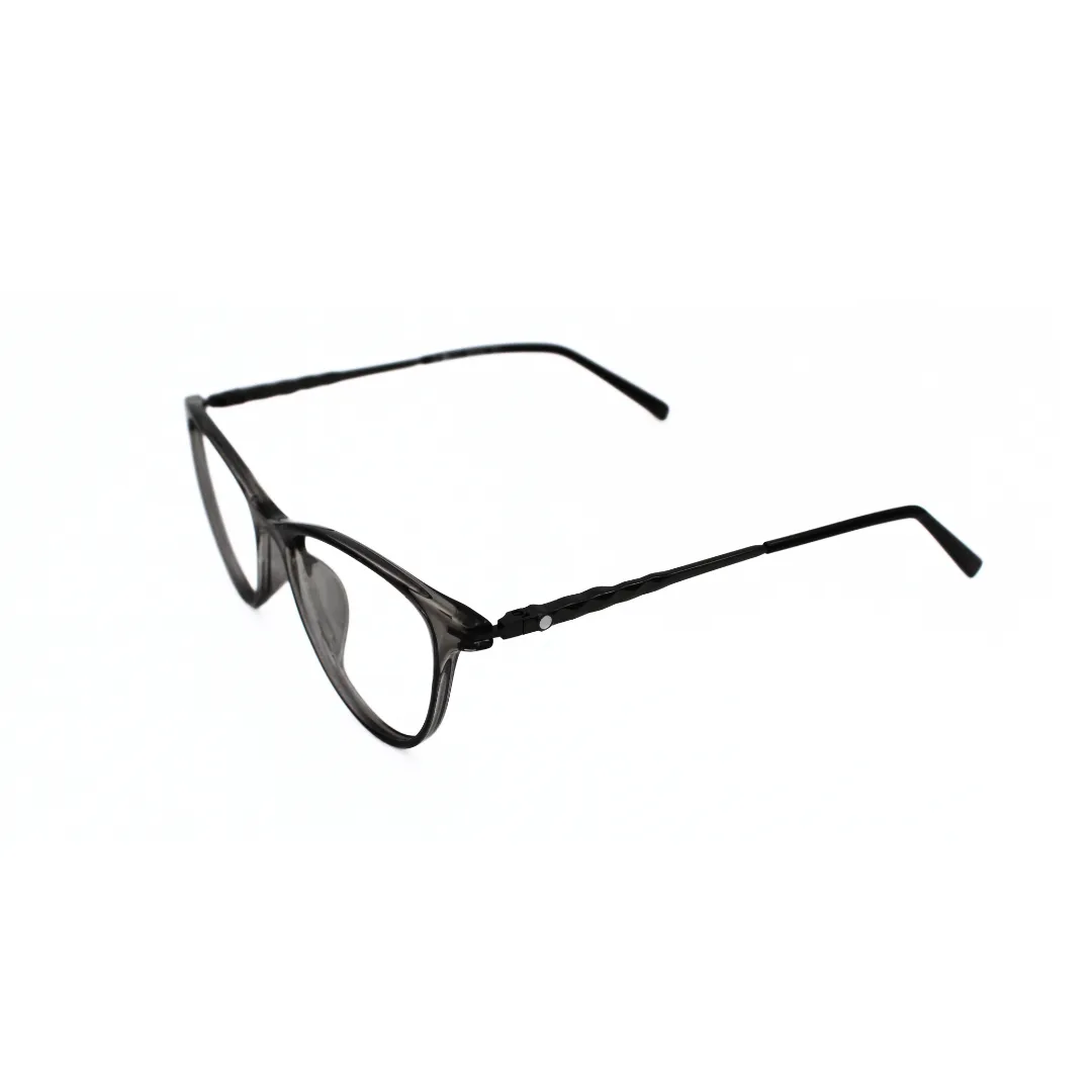 Jubleelens Vintage Oval Eyeglasses - Transparent Gray 126706 (Single Vision)