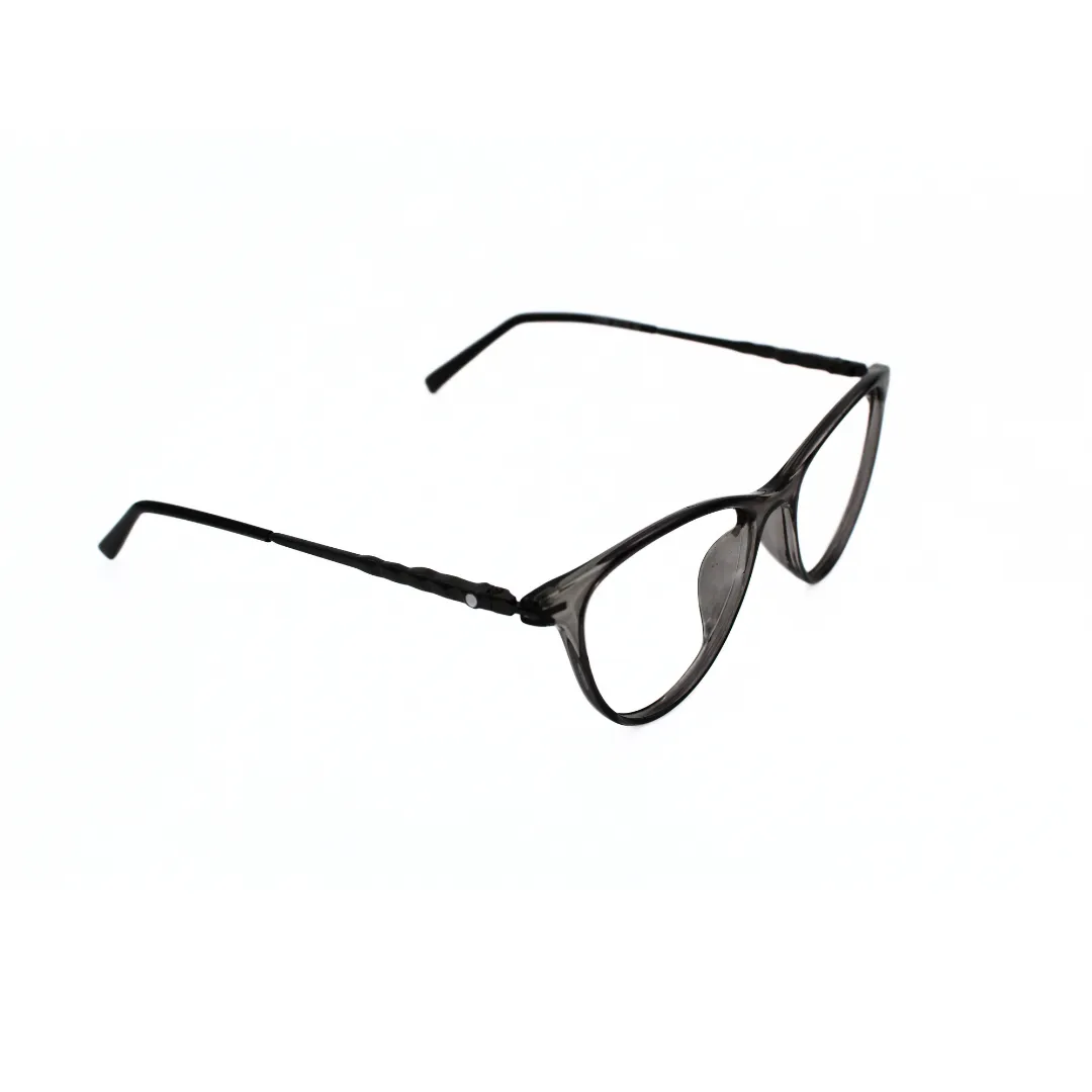 Jubleelens Vintage Oval Eyeglasses - Transparent Gray 126706 (Single Vision)