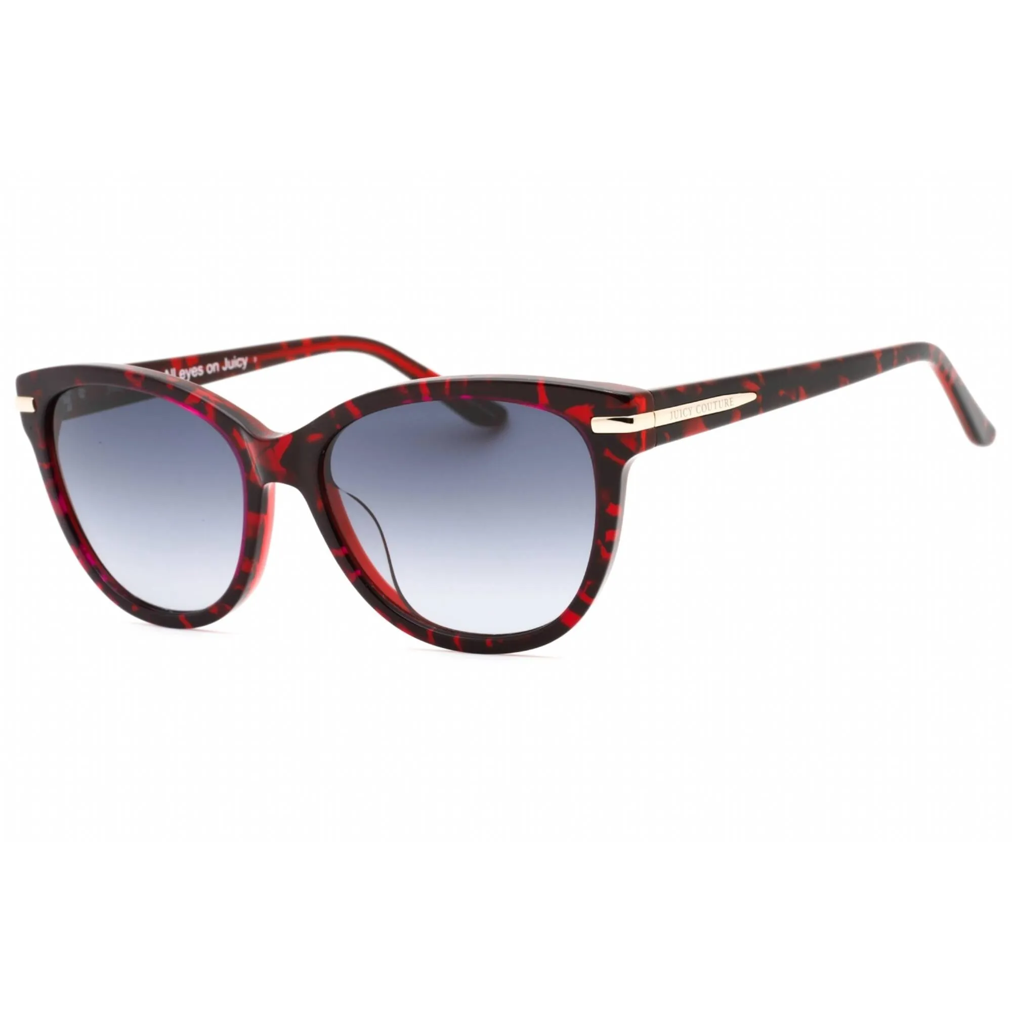 Juicy Couture Women's Sunglasses - Red Havana Cat Eye Plastic Frame | JU 625/S 00UC 9O