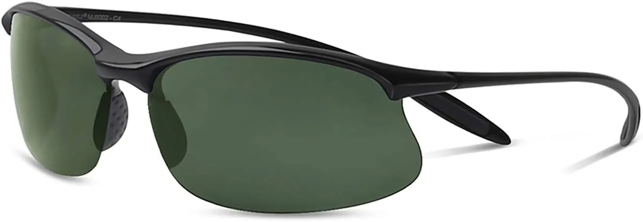 JULI Polarized Sports Sunglasses for Men Women Tr90 Unbreakable Frame for Running Fishing Baseball Driving MJ8002