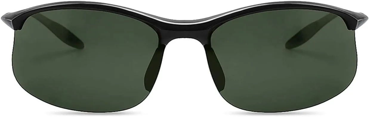 JULI Polarized Sports Sunglasses for Men Women Tr90 Unbreakable Frame for Running Fishing Baseball Driving MJ8002