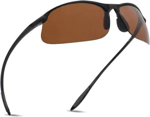 JULI Polarized Sports Sunglasses for Men Women Tr90 Unbreakable Frame for Running Fishing Baseball Driving MJ8002