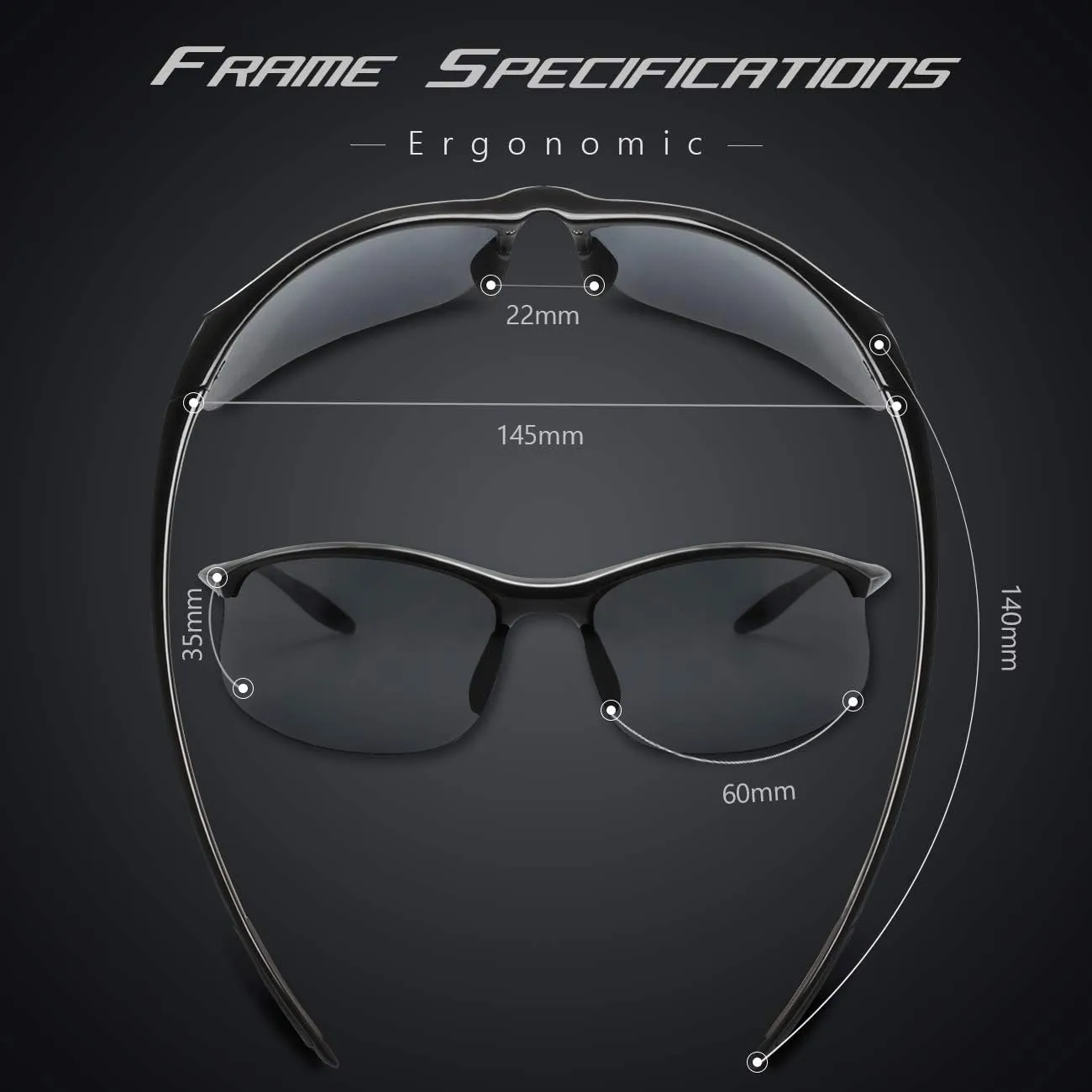 JULI Polarized Sports Sunglasses for Men Women Tr90 Unbreakable Frame for Running Fishing Baseball Driving MJ8002