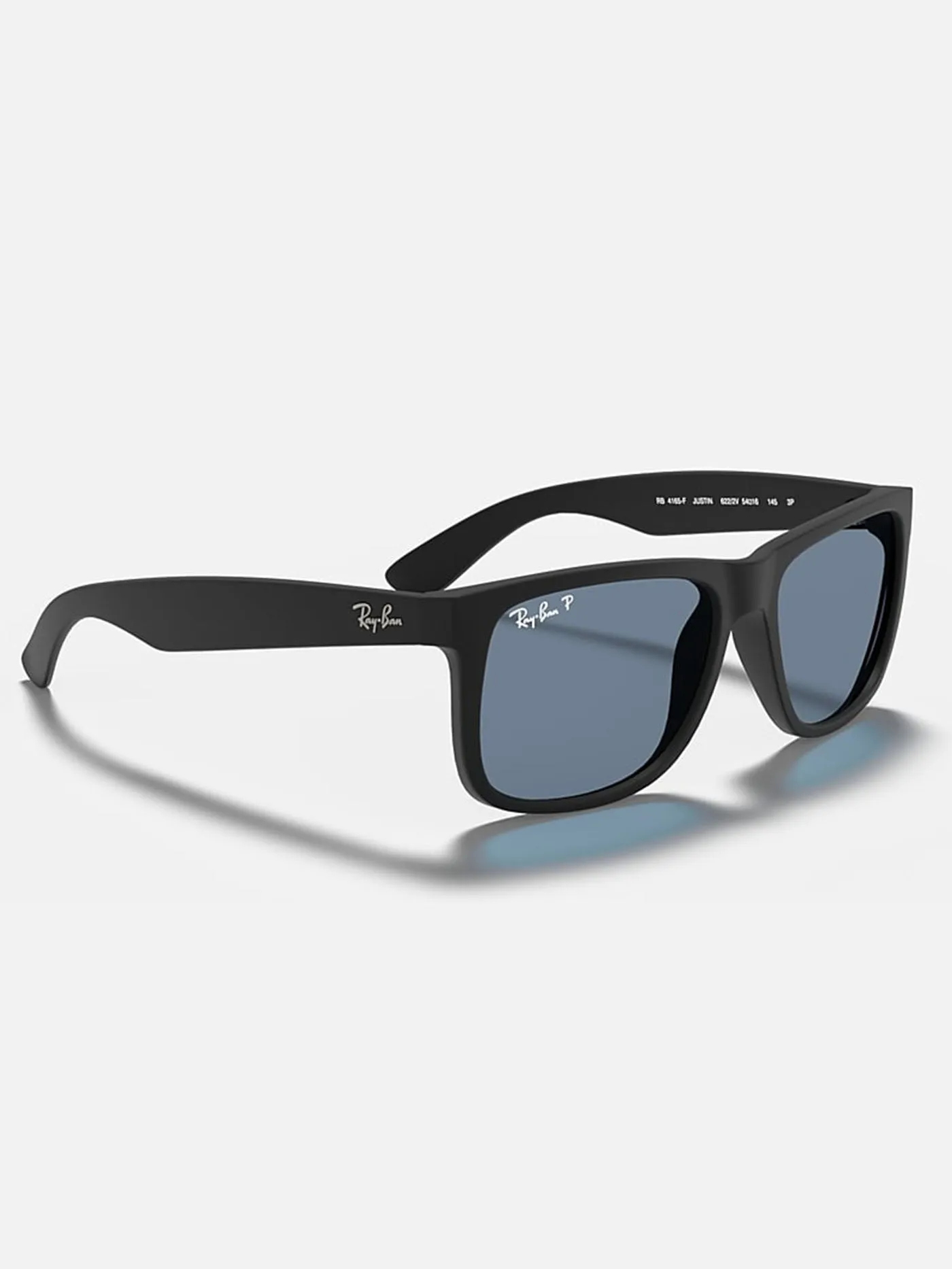 Justin Matte Black/Blue Classic Sunglasses