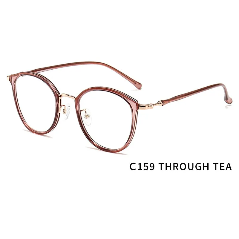 Kansept Unisex Full Rim Round Tr 90 Titanium Eyeglasses 90020