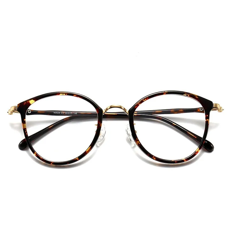 Kansept Unisex Full Rim Round Tr 90 Titanium Eyeglasses 90020
