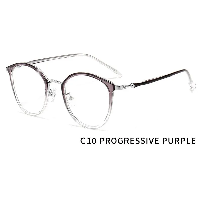 Kansept Unisex Full Rim Round Tr 90 Titanium Eyeglasses 90020