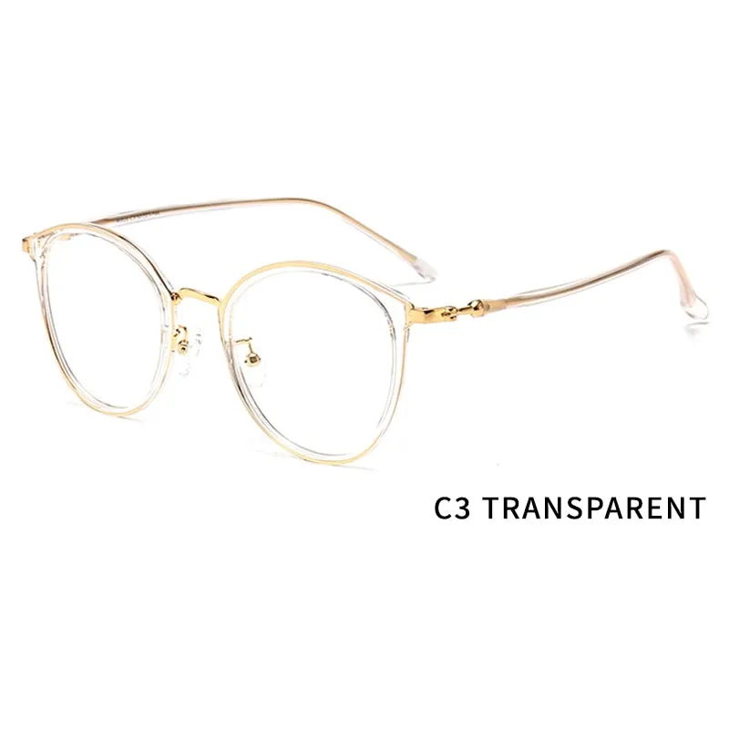 Kansept Unisex Full Rim Round Tr 90 Titanium Eyeglasses 90020