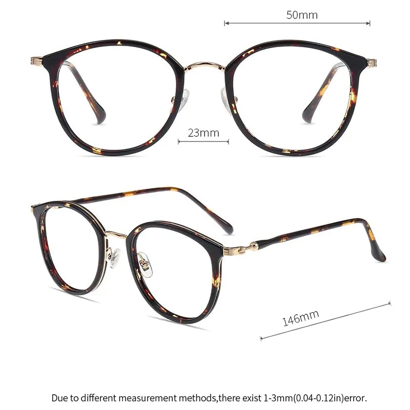 Kansept Unisex Full Rim Round Tr 90 Titanium Eyeglasses 90020