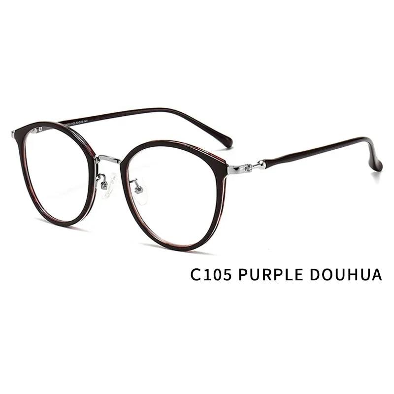 Kansept Unisex Full Rim Round Tr 90 Titanium Eyeglasses 90020