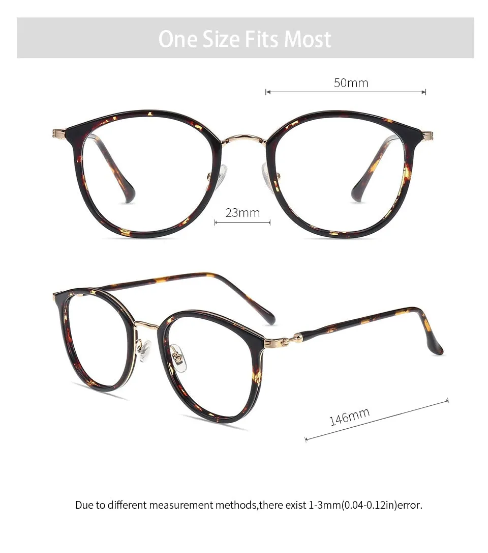Kansept Unisex Full Rim Round Tr 90 Titanium Eyeglasses 90020