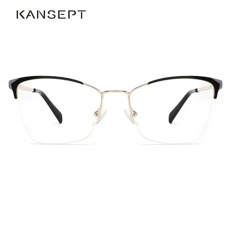 Kansept Women's Full Rim Cat Eye Alloy Eyeglasses Mg3661