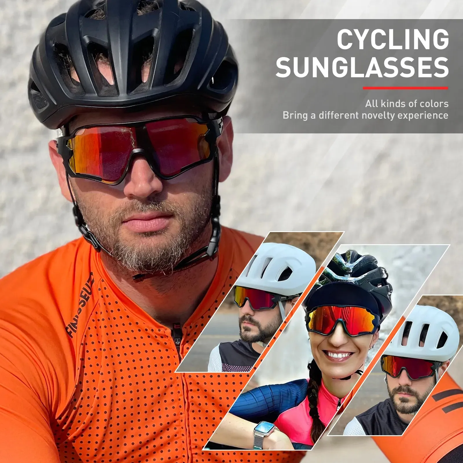 Kapvoe Outdoor Sports Cycling Glasses Polarized Bicycle Sunglasses Road Bike UV400 Mountain Men Women Cycling Goggles Eyewear