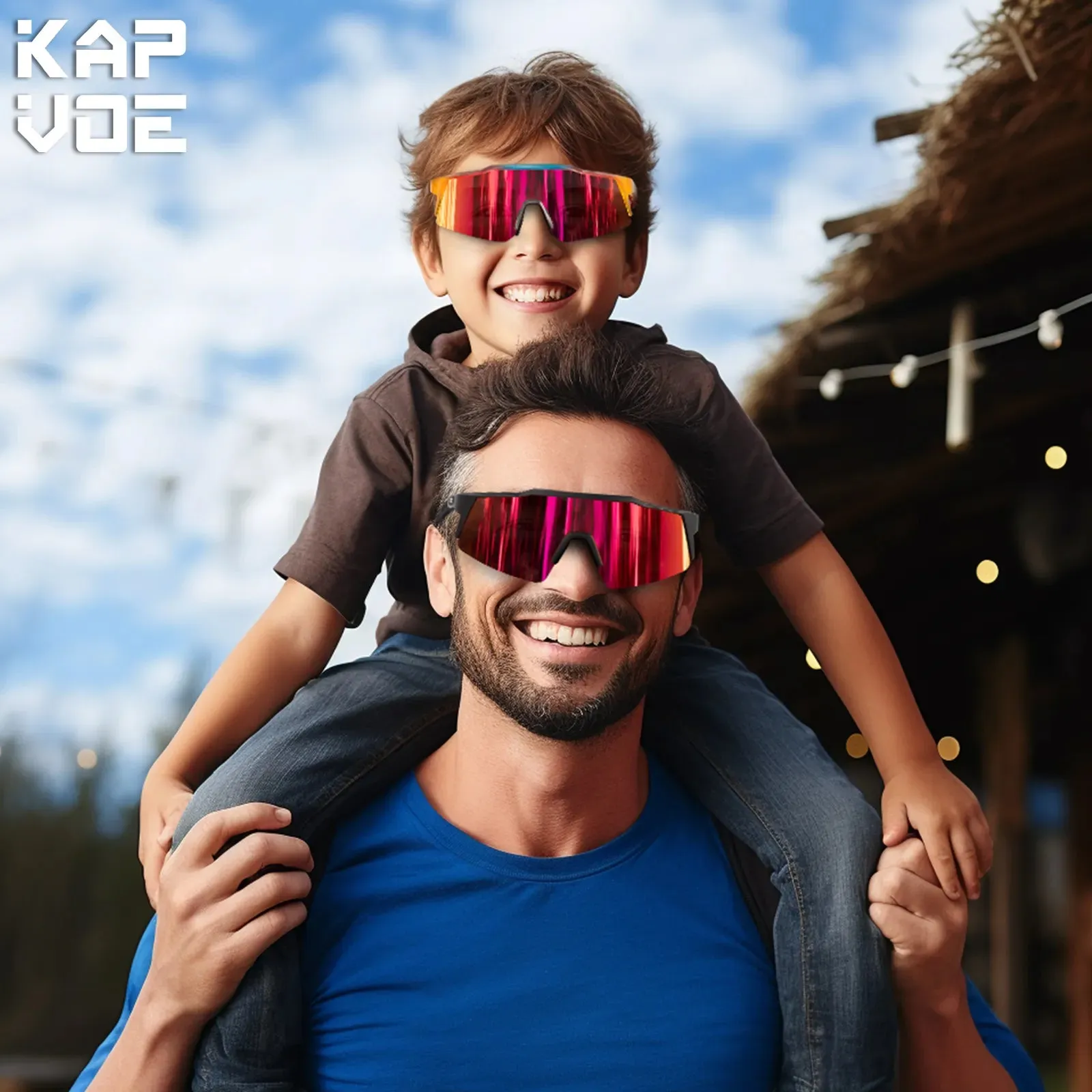 Kapvoe Teen Glasses Photochromic Sunglasses Sports Cycling Kids UV400 Boys Bike Glasses Outdoor Girl Bicycle Protection Glasses