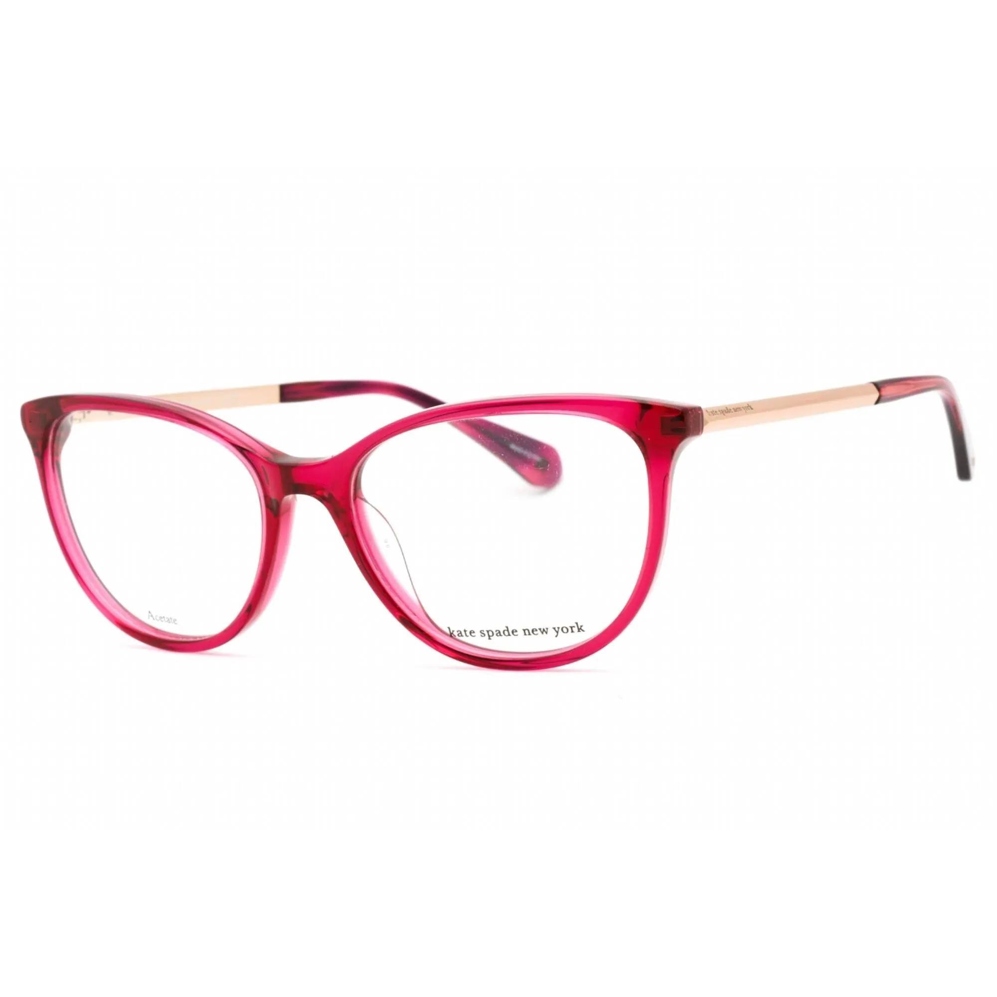 Kate Spade Women's Eyeglasses - Cherry Plastic/Metal Cat Eye Frame | KIMBERLEE 08CQ 00