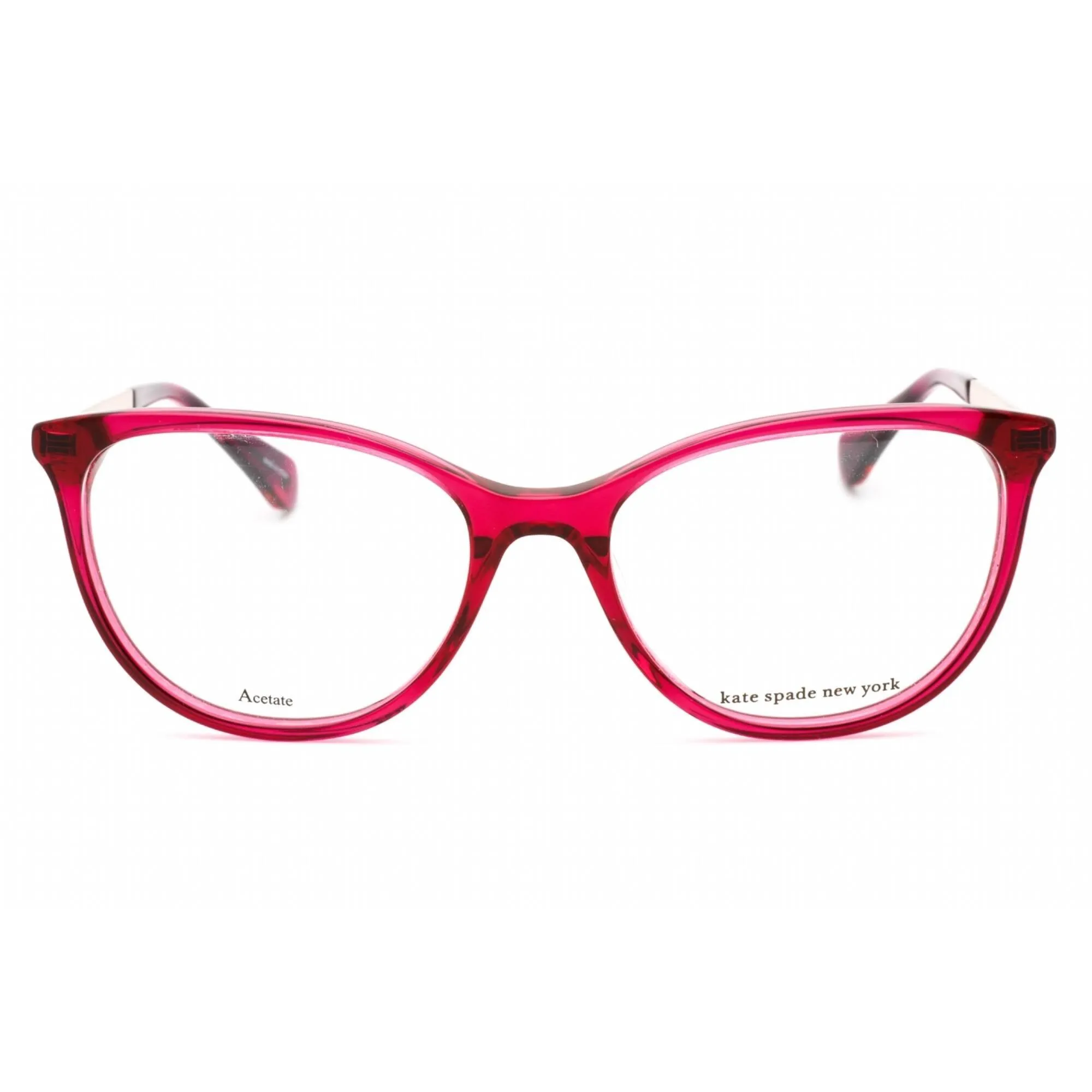 Kate Spade Women's Eyeglasses - Cherry Plastic/Metal Cat Eye Frame | KIMBERLEE 08CQ 00