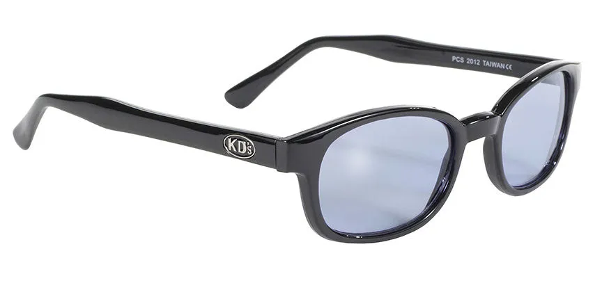 KD's Black Frame with Light Blue Lens Sunglasses