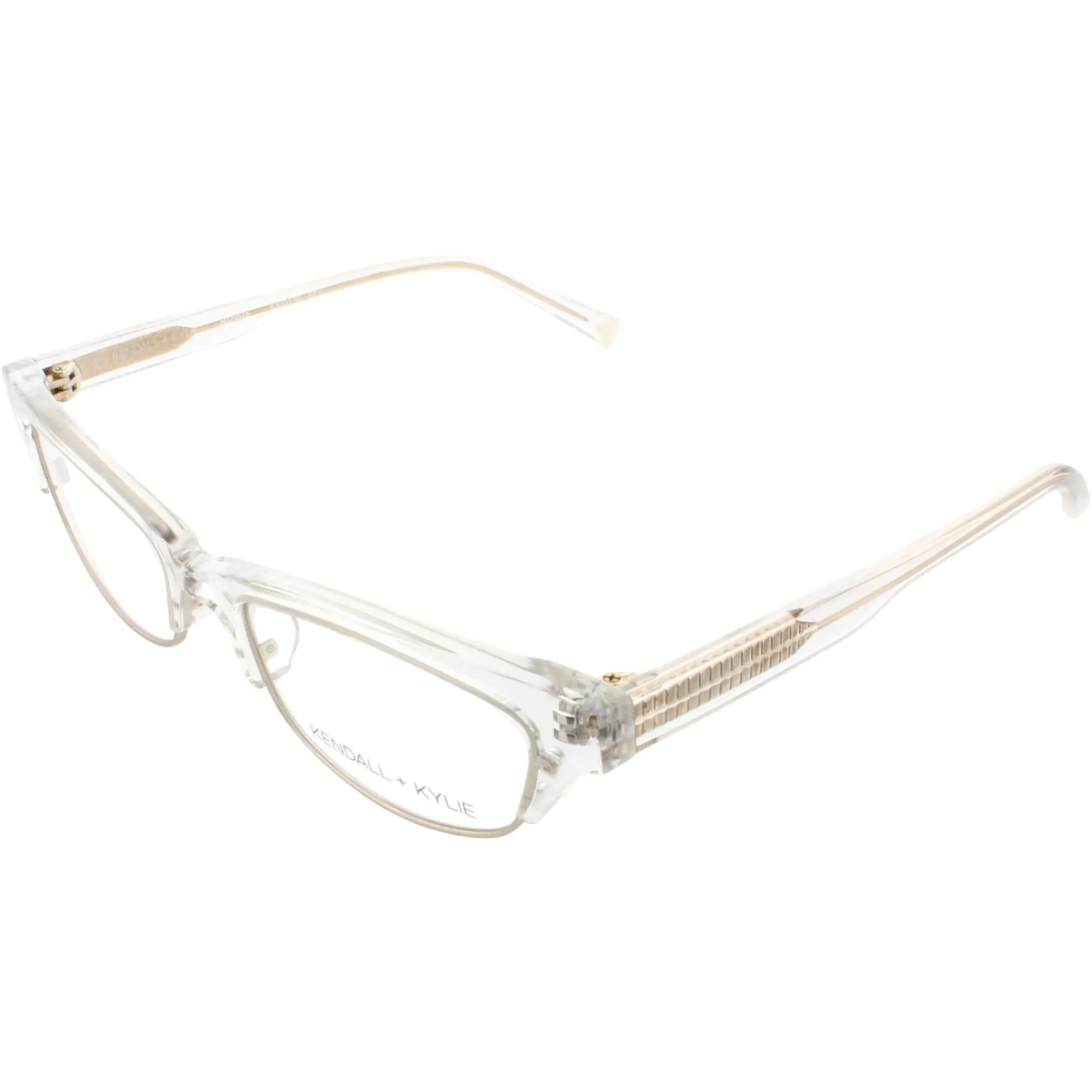 Kendall   Kylie Women's Eyeglasses - Crystal Cat Eye Shape Frame | KKO170 ROWIE 971