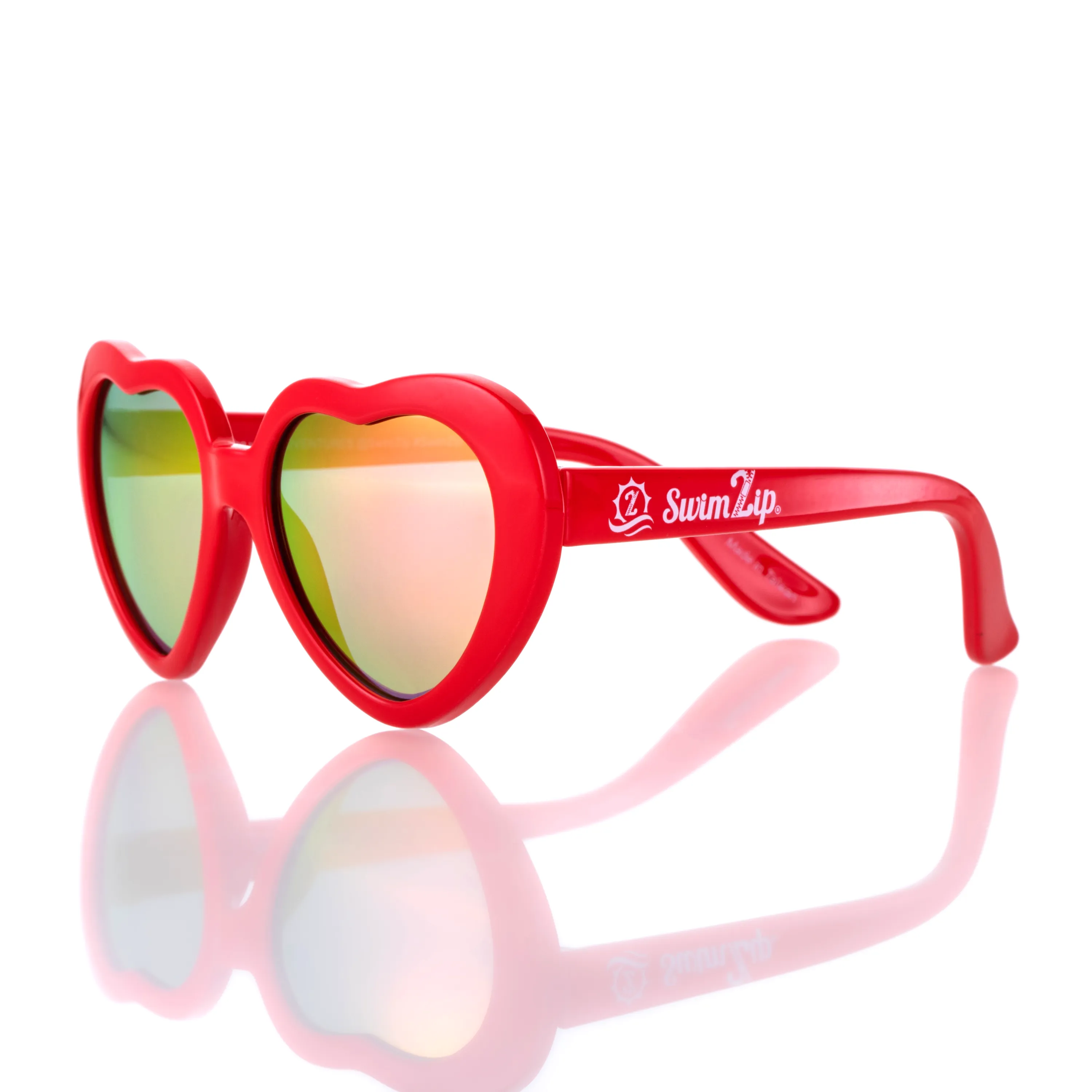 Kids Heart Sunglasses - Red